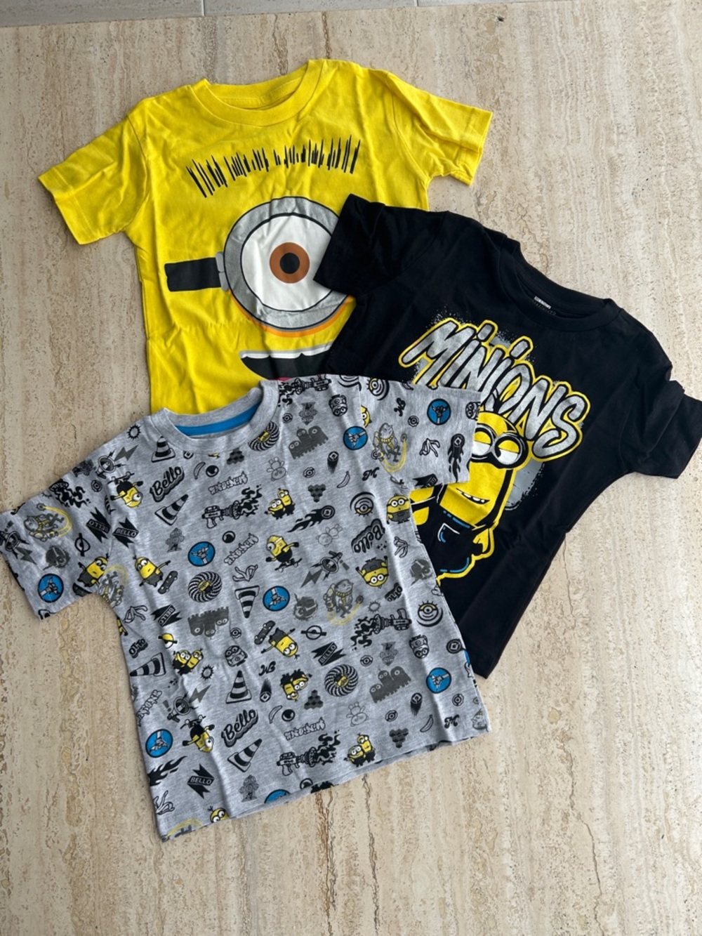 NEW 🆕 Minions Set of three brand new tshirts